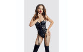 Glossy Amilia Fetish Wetlook Bodysuit Black - - Her Fetish